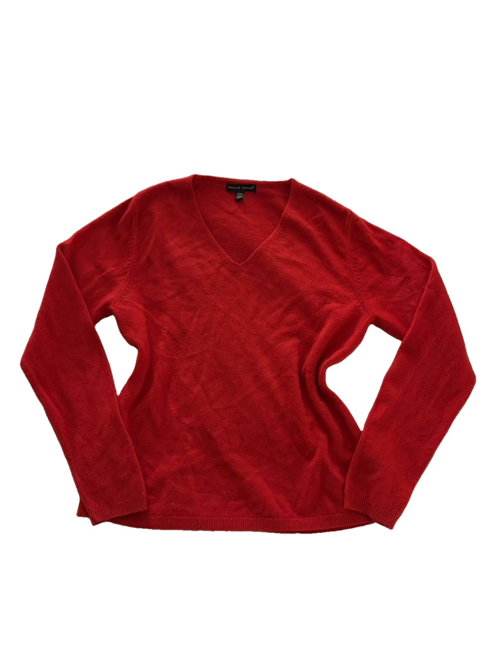 Carolyn Taylor Red V-Neck Sweater